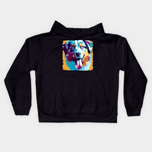 Australian Shepherd Pop Art - Dog Lover Gifts Kids Hoodie